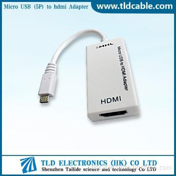 hot Micro USB MHL to HDMI M/F Adapter for Samsung Galaxy S2